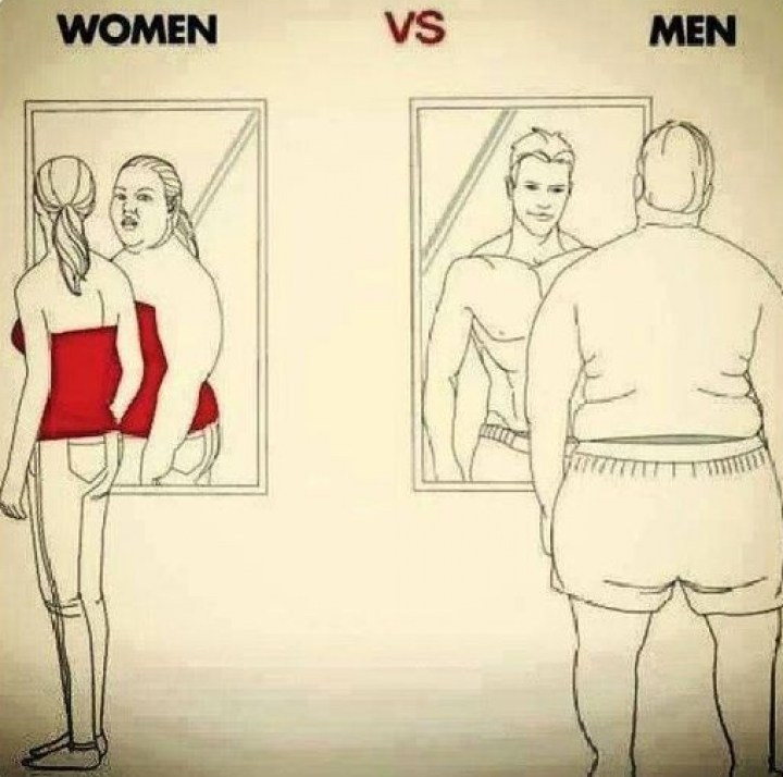 Толстой видел женщину. Мужчина и женщина перед зеркалом. Как женщина видит себя в зеркале. Как видят себя мужчины и женщины в зеркале. Как мужчина видит себя в зеркале.